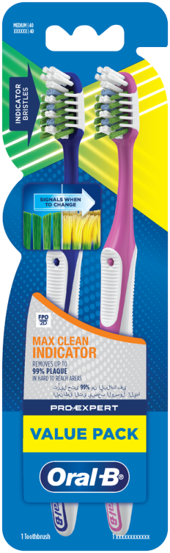 ORAL B T/B MAX CLN INDIC MED2 SOFT