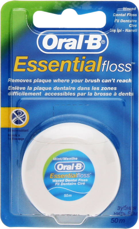 ORAL B FLOSS ESS WAXED MINT50M