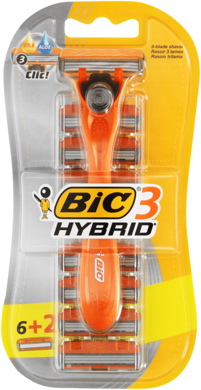 RAZOR BIC 3 HYBRID 6+2 CARTS