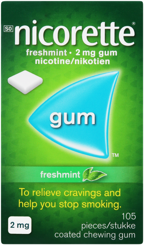 NICORETTE GUM FRSHMINT 2MG 105