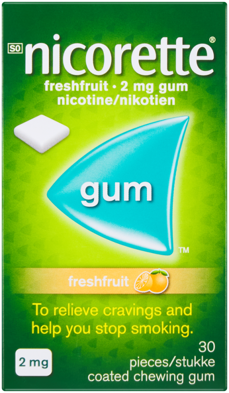 NICORETTE GUM FRSHFRUIT 2MG 30