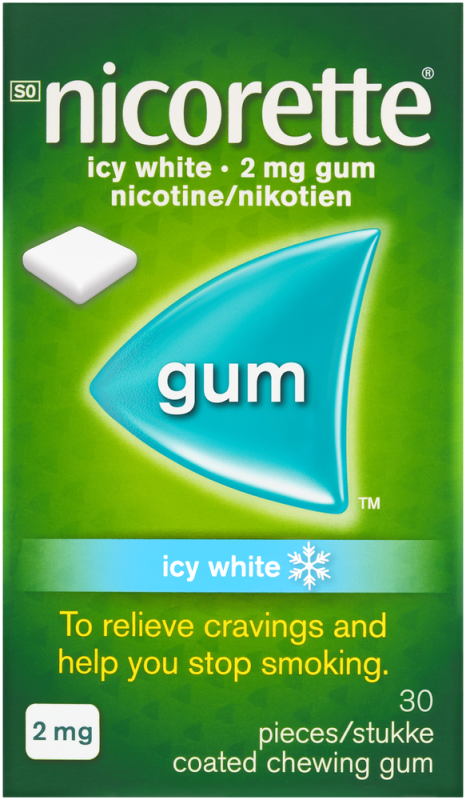NICORETTE GUM ICYWHITE 2MG 30
