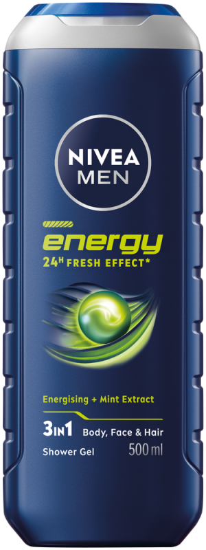 NIVEA MEN SHWR GEL ENERGY 500M