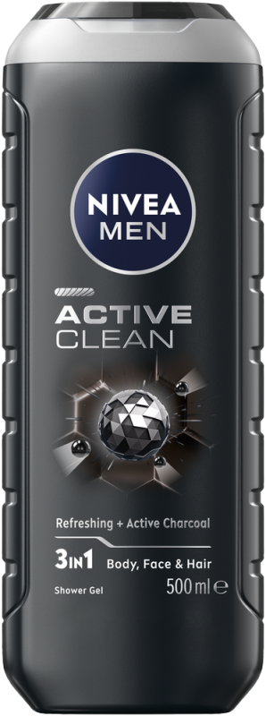 NIVEA MEN SHWR GEL ACT CLN 500