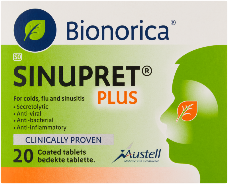 SINUPRET PLUS TAB 20