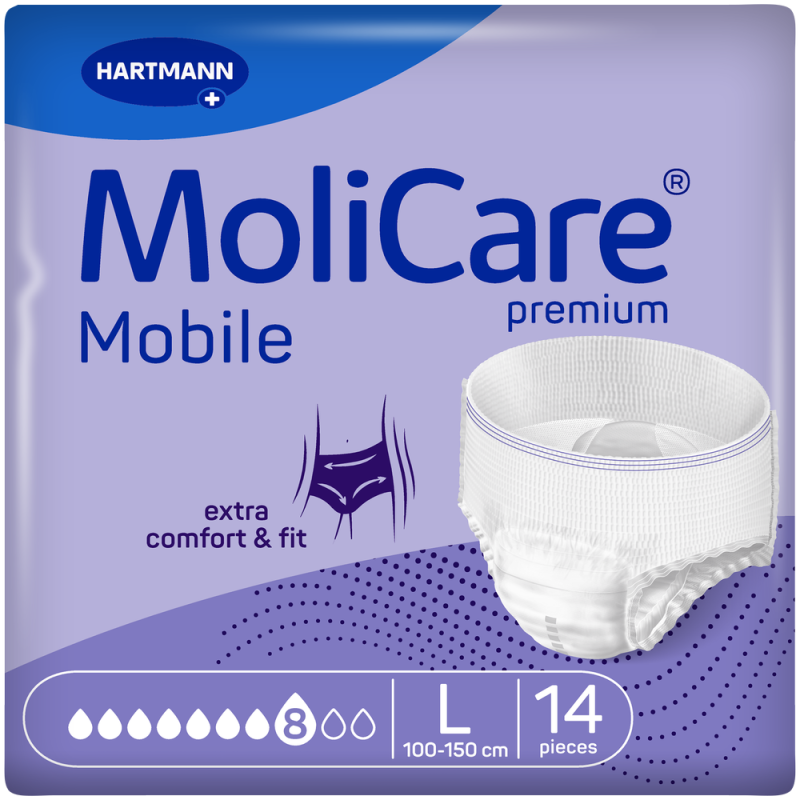 MOLICARE PREM MOBILE P/UP 8 DROPS LRG 14