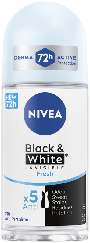 NIVEA R/ON F INV B+W FRSH 50