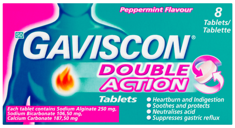 GAVISCON DOUBLE ACT PEP 8