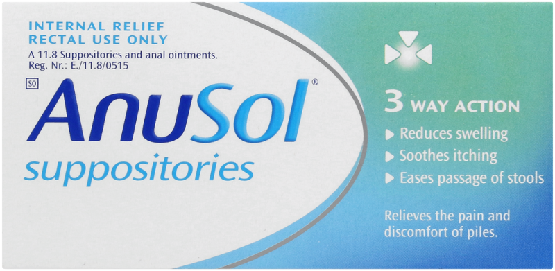 ANUSOL SUPP 12