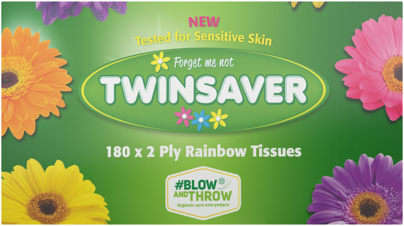 TISSUE TWINSAV RAINBOW 180