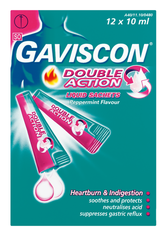 GAVISCON PLUS LIQ SACH 12X10ML