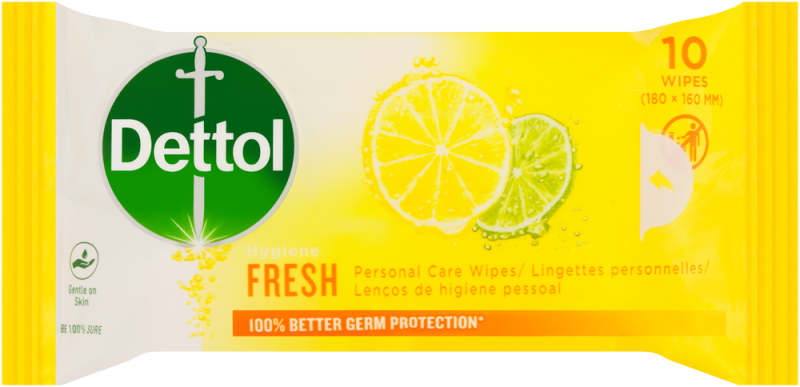 DETTOL HYGIENE WIPES FRSH 10S