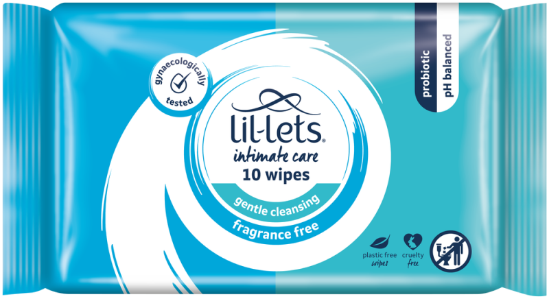 LILLETS I/CARE FEM WIPES SENS 10