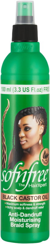 SNF BLK CASTOR OIL A/DANRUFF MOIST BRAID