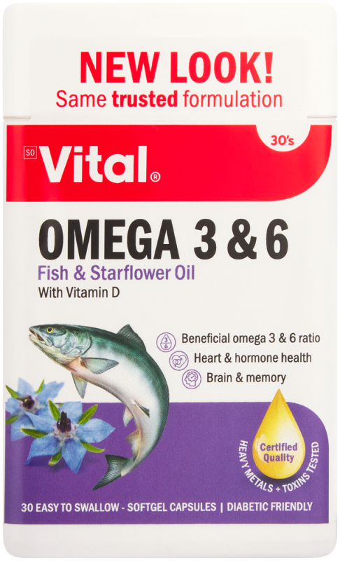 VITAL OMEGA 3+6 CAP 30