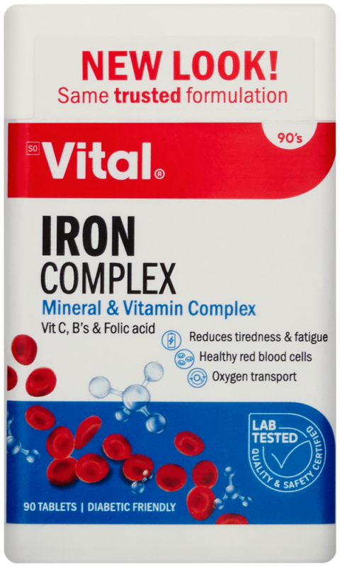 VITAL IRON COMPLX TAB 90