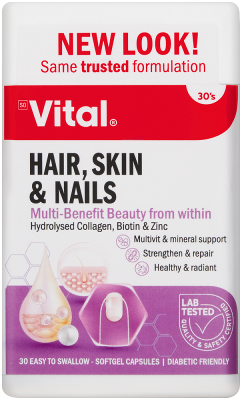 VITAL HAIR/SKIN/NAIL CAP 30