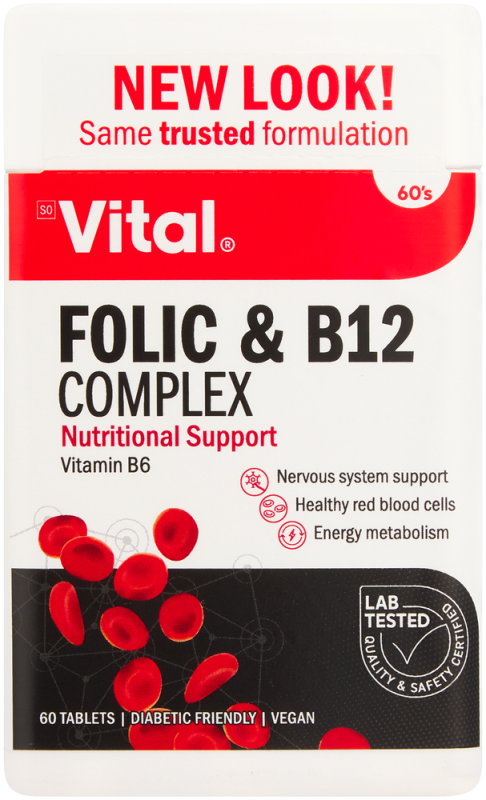 VITAL FOLIC+B12 COMPLX TAB 60