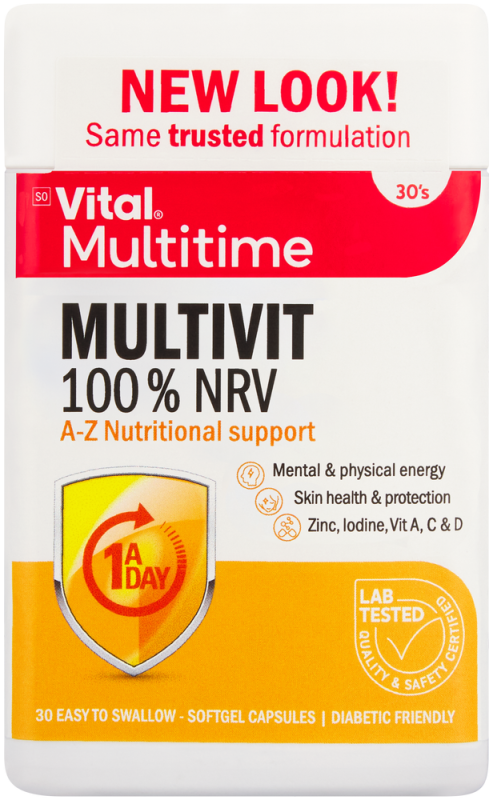 VITAL MULTIVIT 100 NRV CAP 30