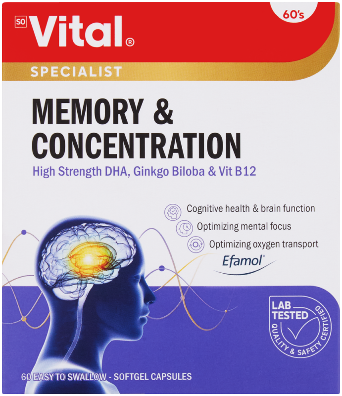 VITAL HS MEMORYCONCENT CAP 60