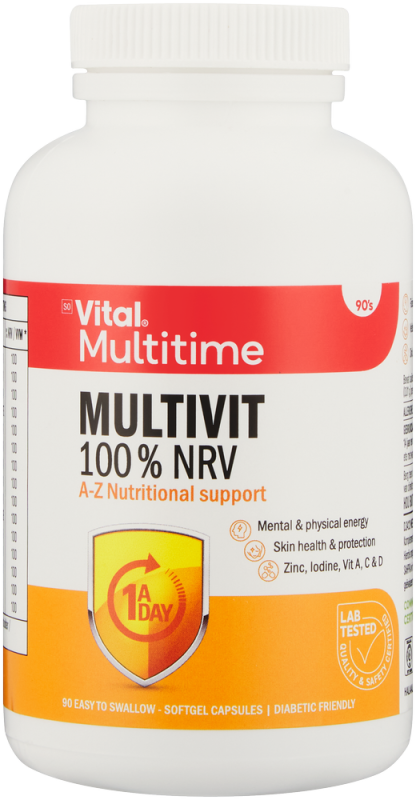 VITAL MULTIVIT 100 NRV CAP 90