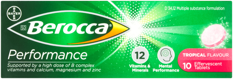 BEROCCA PERF TROPICAL EFF 10