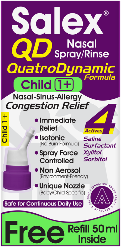 SALEX QD CHILD SPR50ML+REFIL50
