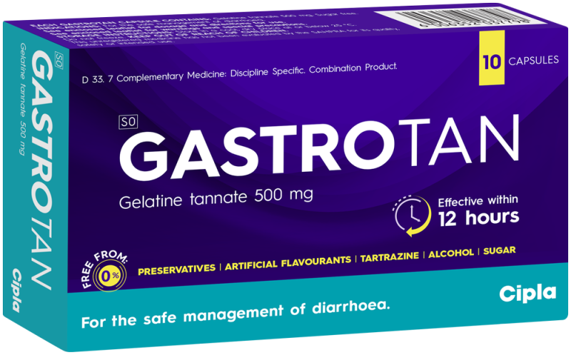 GASTROTAN 500MG CAP 10