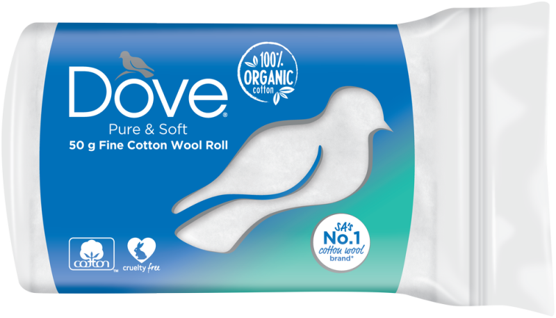 COTTON WOOL ROLL 50G DOVE