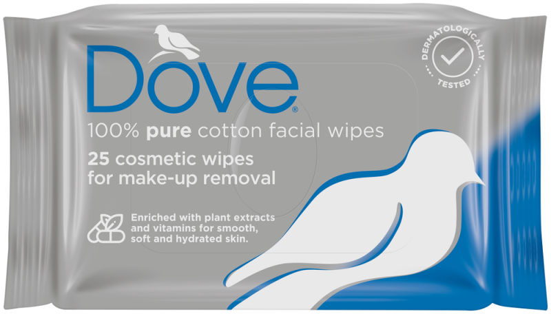 DOVE WIPES COSMETIC 25