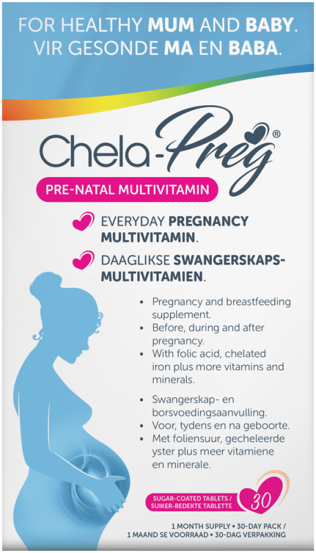 CHELA PREG TAB 30