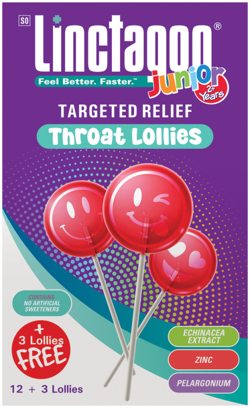 LINCTAGON LOLLIES CHERRY 12