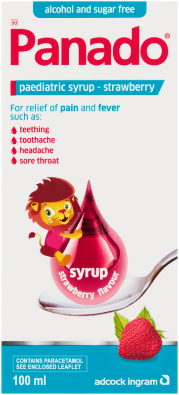 PANADO PED SYR S/BERRY 100ML