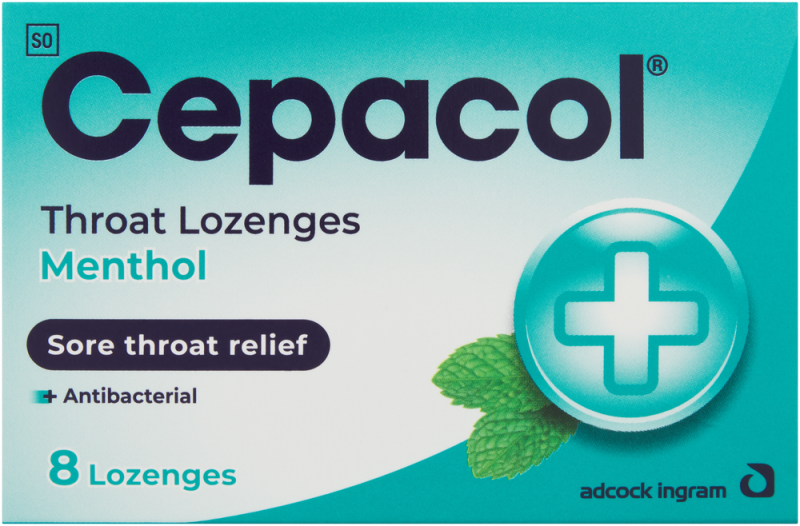 CEPACOL SORE THROAT LOZ MENTHOL 8