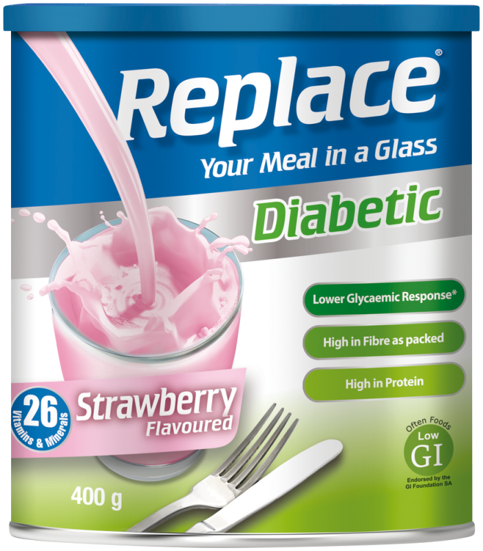 REPLACE DIAB STRAWBER 400G