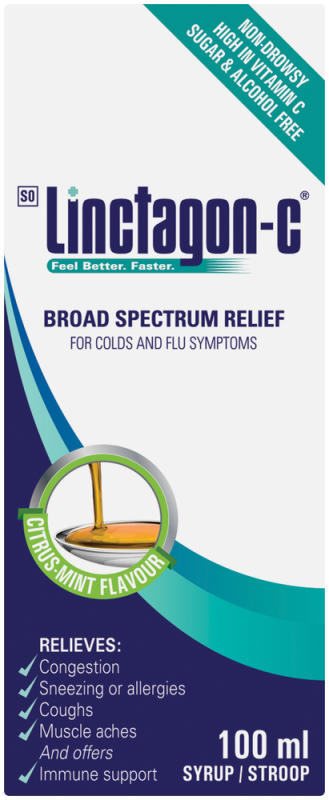 LINCTAGON C ADULT COLDFLU 100