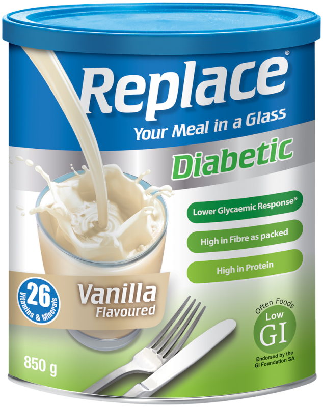 REPLACE DIAB VANILLA 850G