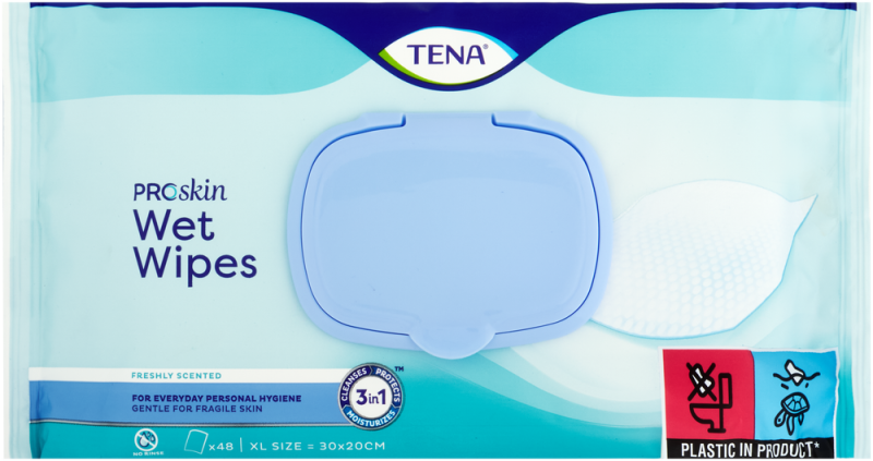TENA WET WIPES 48
