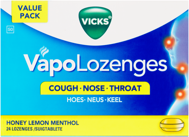 VICKS VAPO LOZ HONEY/LEMON 24