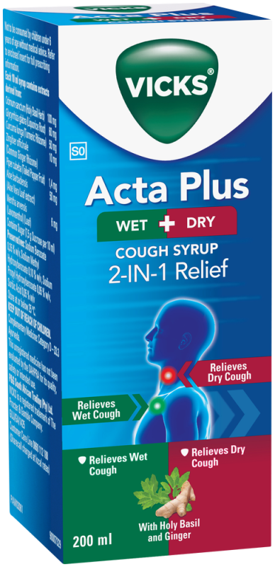 VICKS ACTAPLUS WETDRY 200ML