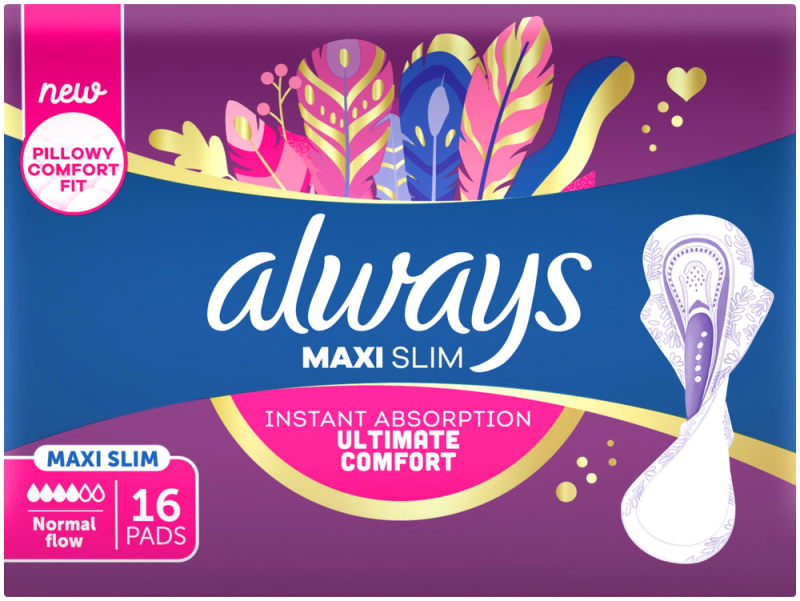 ALWAYS MAXI SLIM WING 16 ZOYA NEW